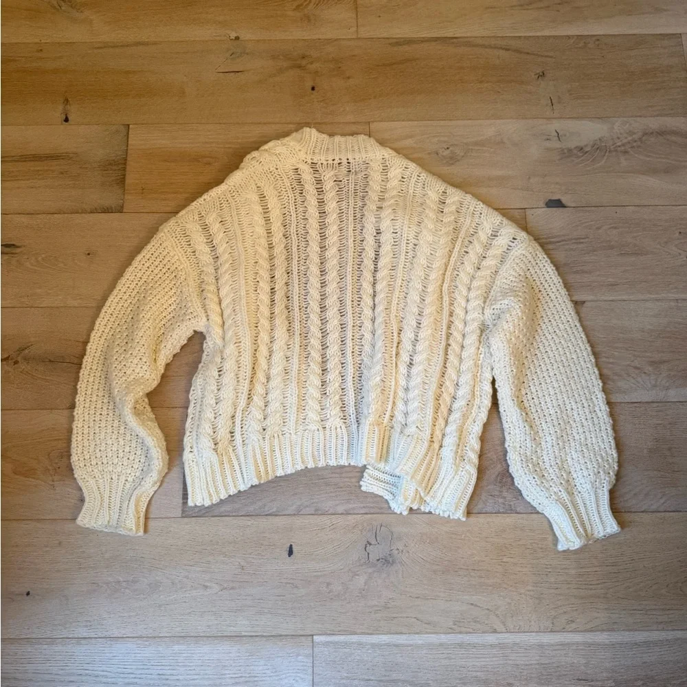 Princess Polly Cable Cardigan Cream / Size S/M - Picture 6 of 6
